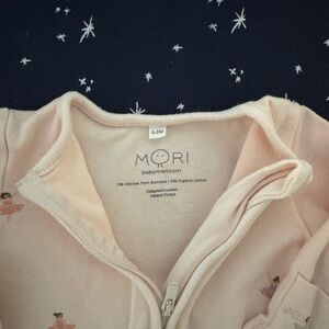 MORI Pink Kids One Piece Footie